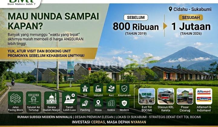 Rumah Subsidi Minimalis Modern DP 0%, Ruma, bisa Cicilan Bertahap,Deket Pt Aqua Sukabumi Strategis Rumah Subsidi Minimalis Modern DP 0%, Ruma, bisa Cicilan Bertahap,Deket Pt Aqua Sukabumi Strategis
