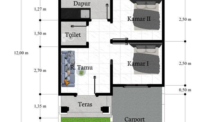 Rumah Baru Free Desain SHM di Kwaren,klaten 2