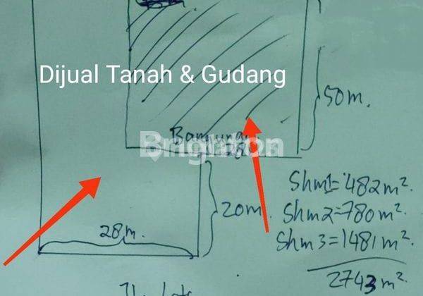 Tanah & Gudang Luas , Letda Sudjono  2