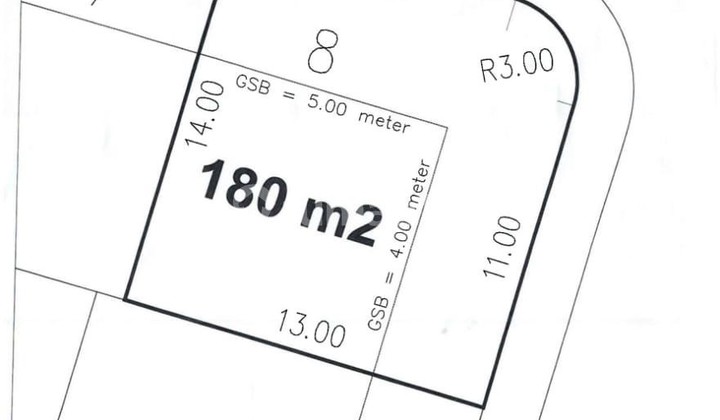 Dijual Kavling Hoek di Greenwich Luxmore Bsd