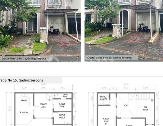 Dijual Rumah 2 Lantai di Cluster Crystal Gading Serpong 2