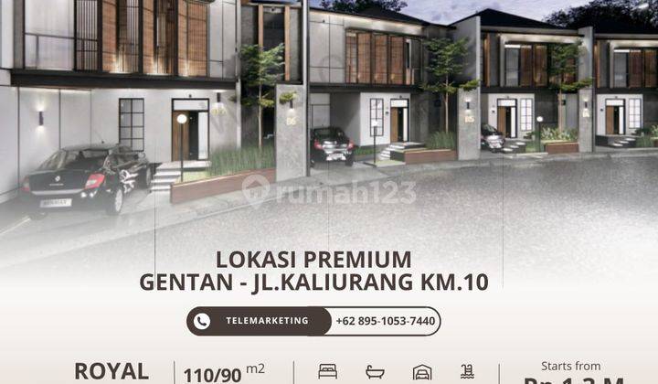 RUMAH MODERN DIPERUMAHAN ELITE DEKAT UII DAN UGM Rumah SHM - Sertifikat Hak Milik di jl Gentan jakal km 10, Depok Baru 2