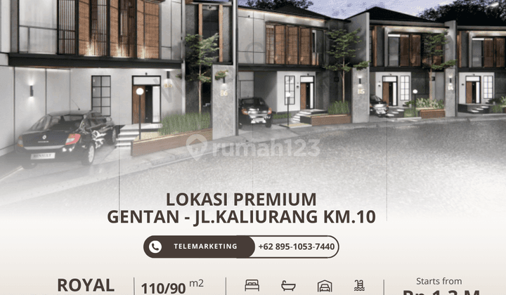 Dijual Rumah 2 Lantai Mewah di Dekat Puskesmas Ngaglik Sleman 1