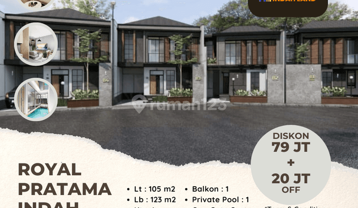 Promo Rumah Cluster Baru di Sleman 2 Lantai Unfurnished SHM Kaliurang 2