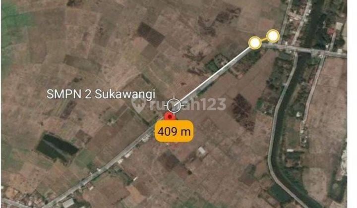 Jual Tanah Luas 150 Hk Strategi Dekat Jalan Tol Sukawangi Bekasi 2