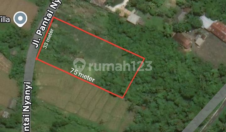 Dijual Tanah Premium Lokasi Daerah Lagi Berkembang Pesat Terletak di Pantai Nyanyi