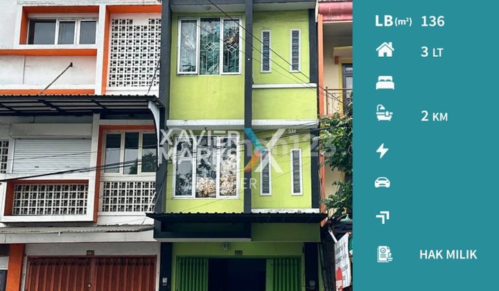 Ruko Strategis Nol Jalan Kauman Malang Kawasan Ramai