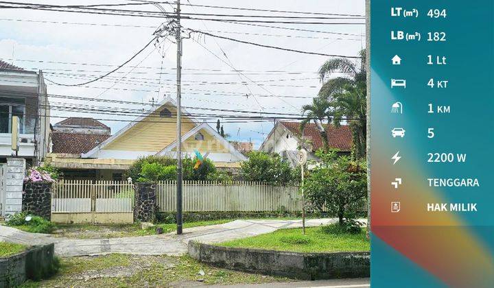 Rumah Poros Jalan Raya Dieng Malang Dekat Pusat Kota 1