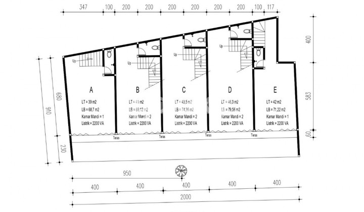 Ar Ruko Tengah Kota Cocok Untuk Salon Jl. Ligu Tengah 2