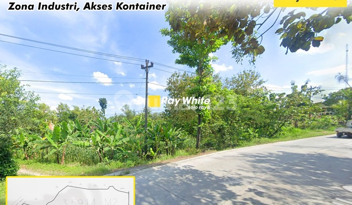 Dijual Tanah Zona Industri di jl Solo Purwodadi Sragen