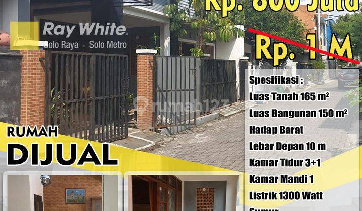 Dijual Rumah di Perum Jetis Permai Gentan 1