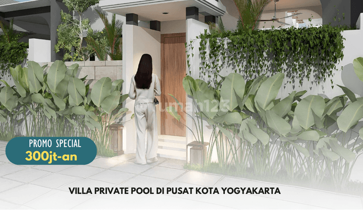 Resort Private Pool Furnished di Pusat Kota Jogja