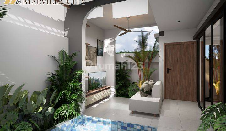 Villa 1 Unit Terakhir Private Pool Furnished Dekat Mall Amplaz 1