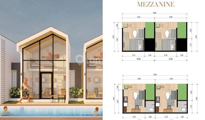 Villa Mezzanine Siap Huni Ready Hanya 1 Unit Saja  2