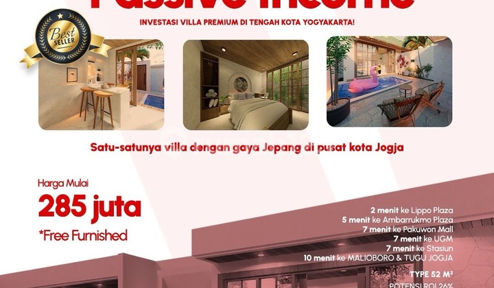 Villa Tengah Kota Jogja Promo Edisi Kemerdekaan