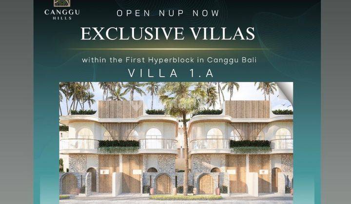 CANGGU HILL EXCLUSIVE NEW HYPERBLOCK DEVELOPMENT  Unfurnished 1