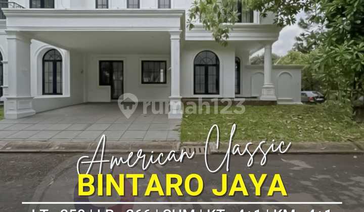 Dijual Rumah Cantik Brand New American Classic Bintaro Jaya Sektor 9