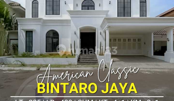 Dijual Rumah Cantik American Classic dengan Pool di Bintaro Jaya