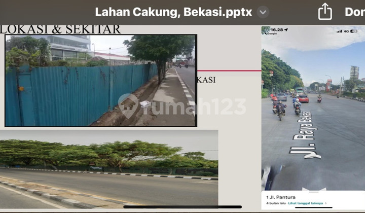 Lahan di Cakung Bekasi Jakarta Timur Nol Jalan Raya Provinsi