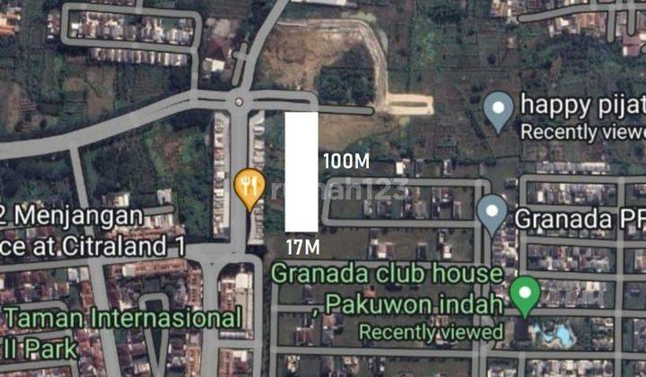 KAVLING KOMERSIAL DIANTARA CITRALAND DAN PAKUWON INDAH 1