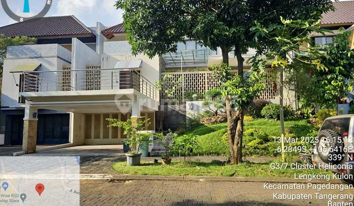 Rumah Asri 2lt Di Depark Clust De Helicona Bsd City Tangerang Selatan 