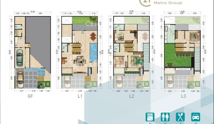Hunian Keluarga Modern Cluster Asera One East Kota Harapan Indah 2