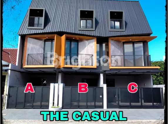 RUMAH MODERN 4 UNIT JEJER TERBARU CASUAL EKSKLUSIF FASILITAS LENGKAP LOKASI STRATEGIS PURI MAS (UNIT C HOOK)