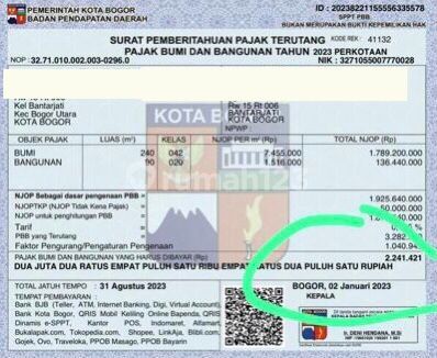 Dijual Murah Rumah Dibawah NJOP 1,9M Bantar Jati,Bogor harga 1,4M 2