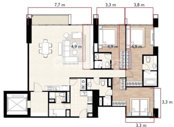 Apartment Izzara South Tower, Jalan Tb Simatupang Kav. 16-17 2