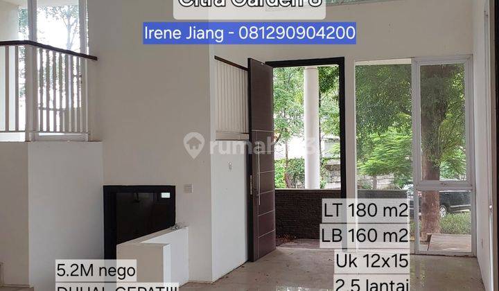 Rumah mewah hoek citra 8 2.5 lantai 12x15 ada lantai mezanine nego sampai deal 2