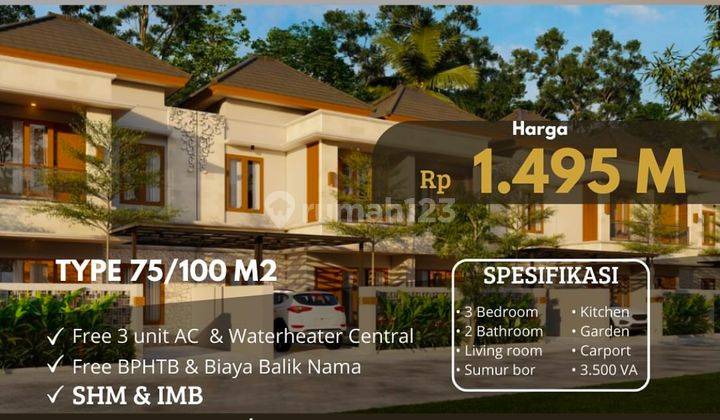 Rumah Modern 2 Lantai Dekat Dengan Kampus Udayana Jimbaran 1