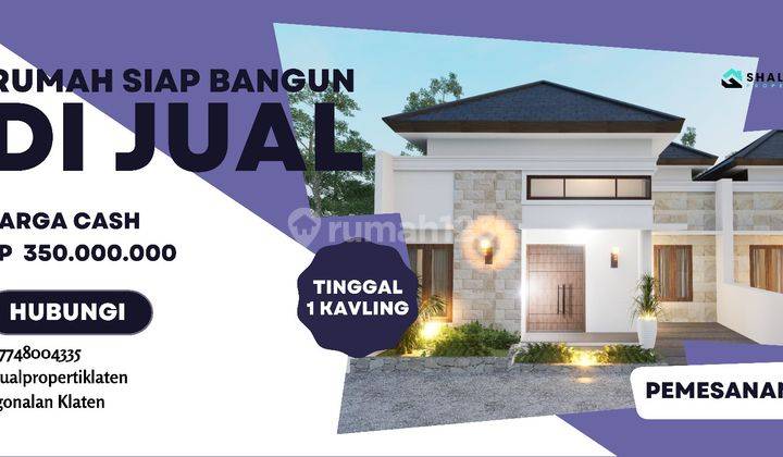 Dijual Rumah Mewah Tinggal 1 Kavling di Jogonalan Klaten 1