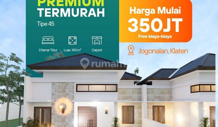 Dijual Rumah Mewah Tinggal 1 Kavling di Jogonalan Klaten 2