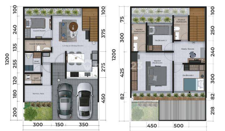 Rumah modern bebas banjir di Semarang dekat Tugumuda 2