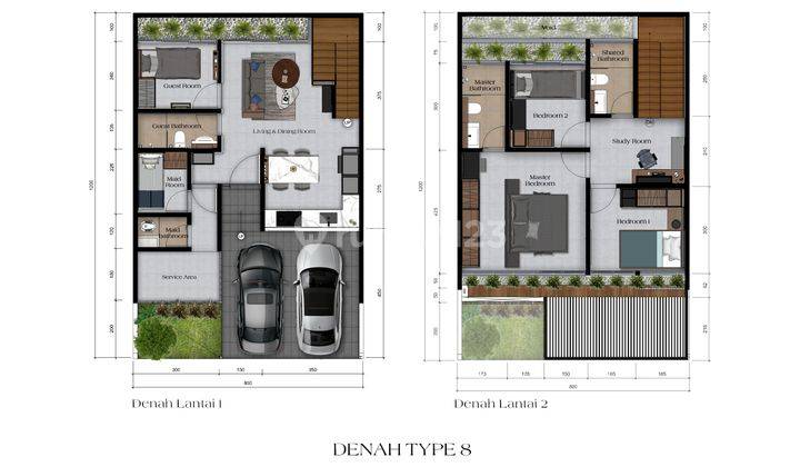 Rumah 2 Lantai Baru Dapatkan Rumah Mewah Dengan Desain Modern Dan Fasilitas Premium di Lokasi Eksklusif 1