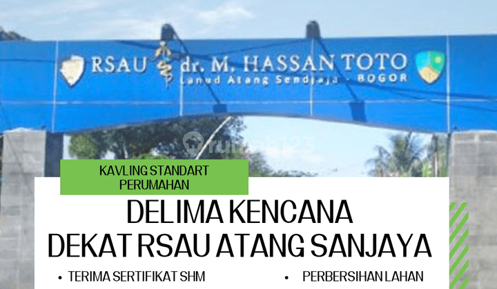 Dekat Rsau Atang Sanjaya, Tanah Kavling SHM Tanah Sareal 1