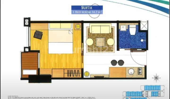 Dijual Murah Apartement Bagus Di Atlanta Residences Depok 2