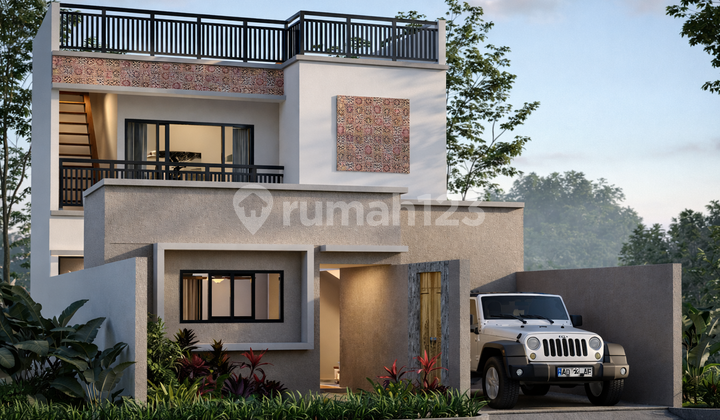 Villa Tropis Kontemporer Berlokasi di Jimbaran