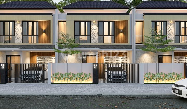 Modern Residence 2lantai Bernuansa Tropical, Berlokasi Di Benoa, Komplex Perumahan Bebas Banjir