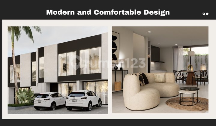 Direntalkan Villa dengan Konsep Modern Minimalist Di Canggu, Babakan