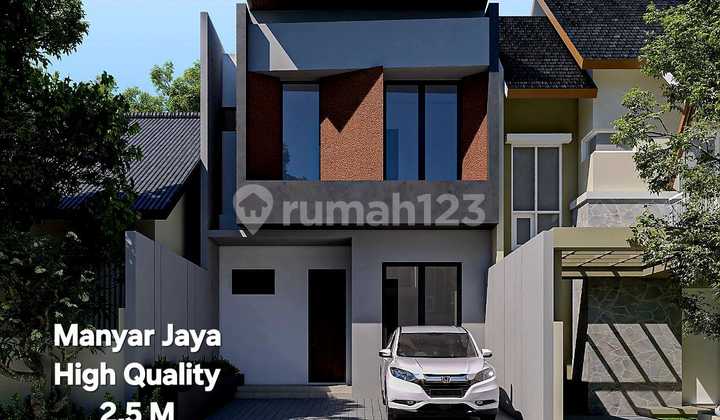 Dijual Rumah 2 Lantai New Hight Quality di Manyar Jaya, Surabaya 1