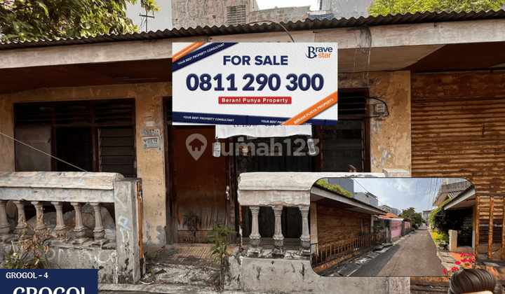 Dijual Rumah Tua Hitung Tanah Luas 190m di Grogol  1