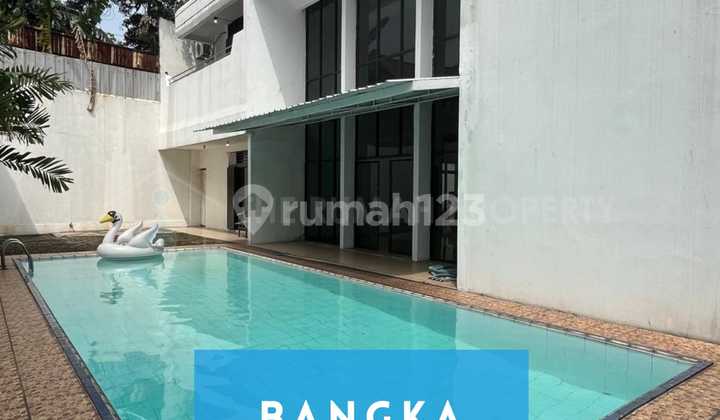 Rumah Modern Tropis Bangka Kemang Turun Harga