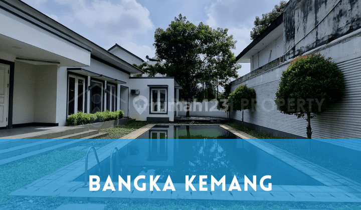 Rumah 1 Lantai Halaman Luas Ada Pool Bangka Kemang Jakarta  1