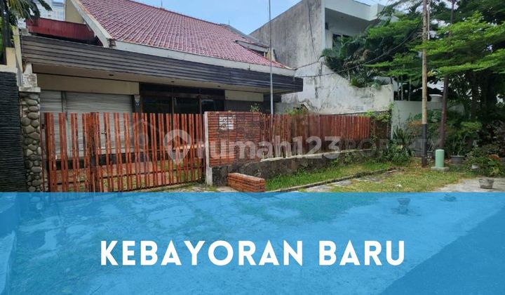 Rumah Lama 1 Lantai Hitung Tanah Kebayoran Baru Dalam Komplek Dekat ke Gandaria City