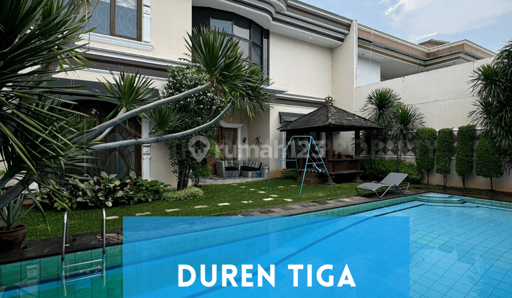 Rumah Mewah Duren Tiga Private Pool Siap Huni Desain Modern 1