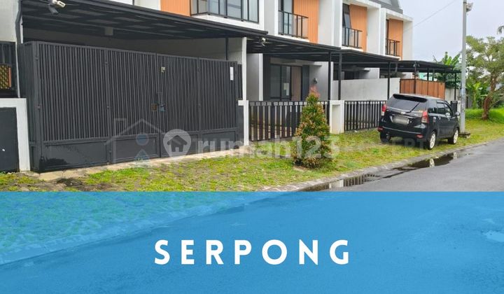 Rumah Cluster Serping Depan Taman dan Fasum di Area Boulevard