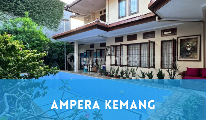 Rumah Priavate Pool Halanan Luas Ada Taman Saming Ampera Kemang