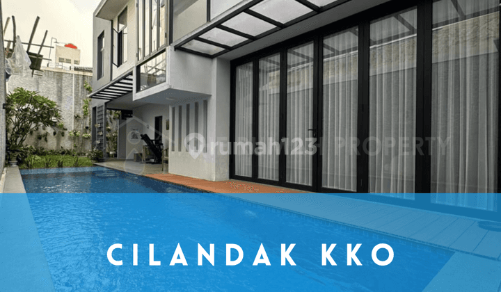 Rumah Modern Tropis Private Pool Cilandak Kko Bangunan Baru 1