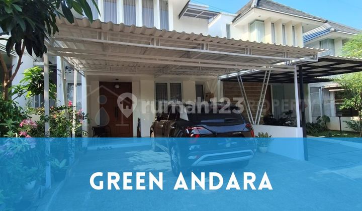Rumah Cantik Green Andara Residence Newly Renovated Siap Huni Dalam Cluster